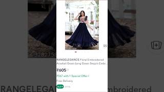 Stunning Floral Anarkali Gown Unboxing amp Honest Review  Perfect Look for Weddings amp Festive Events [upl. by Anihsak]