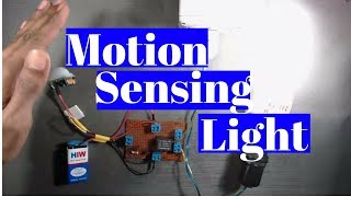 How to make a motion sensor light using PIR sensor Without Microcontroller for home [upl. by Sansbury]