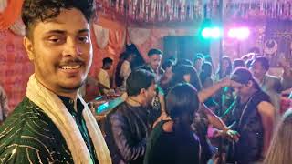 garhwali gane m kiya group dance garhwali wedding mehandi ceremony ♥️ [upl. by Theodor]