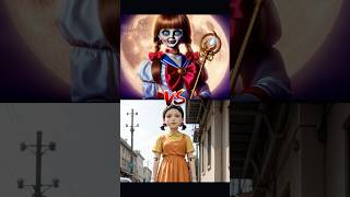 Annabelle vs Squid Game Doll vs Vampire Mummy Alien Werewolf [upl. by Aerbma597]