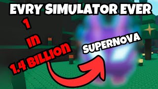 INSANE SUPERNOVA HATCH in Roblox evry simulator ever [upl. by Namzaj389]