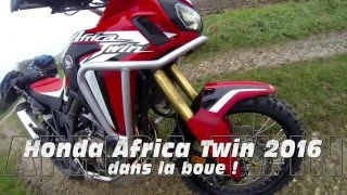 Honda AfricaTwin CRF 1000 in the French Mud by Cocoricorando [upl. by Aciret]