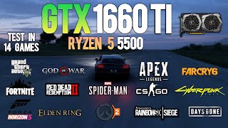 GTX 1660 Ti  Ryzen 5 5500 Test in 14 Games in 2023 [upl. by Lambertson434]