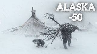 Extreme winter snow storm 50° Solo Camping 4 Days  Snowstorm Tent Inside Tent Winter Camping [upl. by Tebor447]