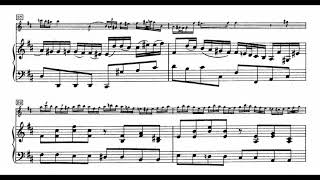 Bach  Flute Sonata in B minor 1st Mov piano accompaniment [upl. by Nalced]