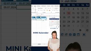 Mini KALENDER 📅 und ARBEITSTAGE excel exceltipps exceltips effizienz exceltutorial [upl. by Donielle952]