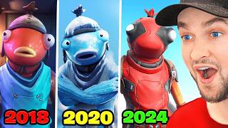 Evolution of Fishstick in All Fortnite Trailers amp Cutscenes [upl. by Antebi]