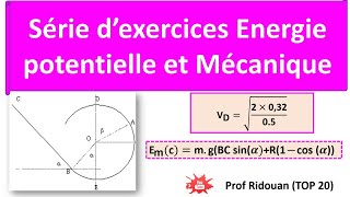 serie dexercices energie potentielle et energie mécanique [upl. by Sorodoeht]