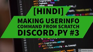 User info  Server info command from scratch discordpy tutorials in Hindi 3 [upl. by Kamal]