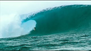 Makua Rothman Huge Wave Wipeout at Cloudbreak [upl. by Ajtak]