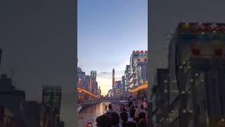 Japan diaries dotonbori river Cruisekyoto osaka cruise travel love calm sunset [upl. by Dusty]