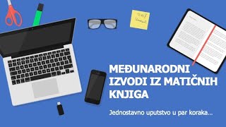 Medjunarodni izvodi iz maticnih knjiga u par koraka [upl. by Hana]