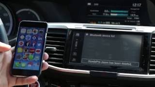 How to set up 2016 Honda Accord Apple iOS Bluetooth tutorial [upl. by Estel16]