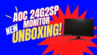 AOC 24G2SP Unboxing  Best gaming monitor for budget gamers [upl. by Otnicaj]