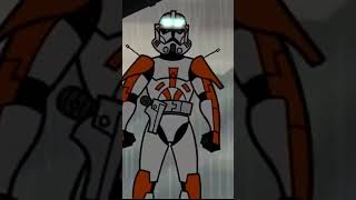 Funny Commander Cody Moment From Clone Wars 2003 shorts starwars [upl. by Ymmot327]