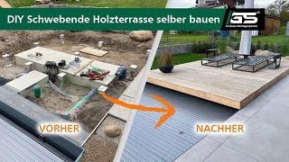 DIY Schwebende Holzterrasse selber bauen [upl. by Pieter]