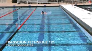 Water Polo Drills Transition Drill 121 Front Eggbeater [upl. by Atter]