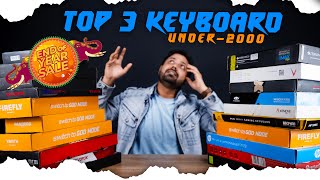 Top 3 Best Gaming Keyboard under 2000 of 2023  Best Gaming keyboards of 2023 techboxhindi [upl. by Sauers]