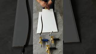 Bricklayer laying tiles professional tiling bricklayer tools glass cutter [upl. by Gerrald]