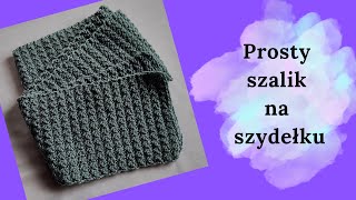 Prosty szalik na szydełku [upl. by Adnoval486]