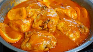 POLLO A LA NARANJA receta económica muy sabrosa y fácil de hacer Receta para día de las madres [upl. by Ahsaret42]