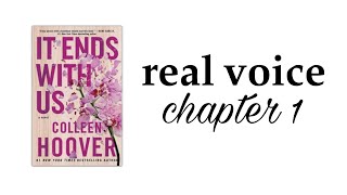 it ends with us Colleen hoover audio book  chapter 1 real voice [upl. by Lattimer]