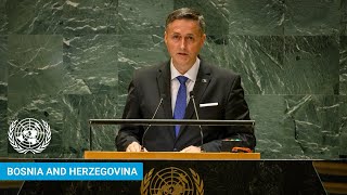 🇧🇦 Bosnia and Herzegovina  Chairman of Presidency Addresses UN General Debate 79th Session  UNGA [upl. by Aneehc511]