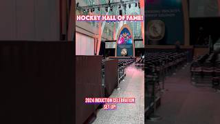 HOCKEY HALL OF FAME 2024 INDUCTION setup from Monday’s ceremony 🏒 hockeyhalloffame toronto hof [upl. by Aivekahs226]