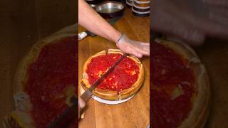 CHICAGO STUFFED pizza is the CHEESIEST PIZZA ever [upl. by Ayiak348]