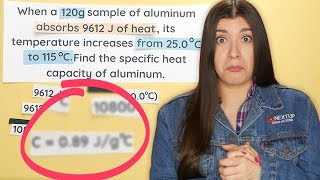 Calorimetry Examples How to Find Heat and Specific Heat Capacity [upl. by Jesher]