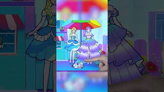 Good and Bad Elsa vs Rich Friend Dress  LOL Surprise DIYs shorts [upl. by Airotnes347]