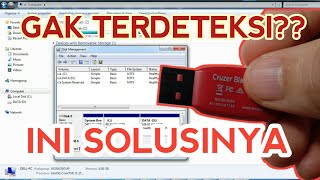 Cara Mengatasi Flashdisk Tidak Terdeteksi  Terbaca di Labtop [upl. by Hanavas]