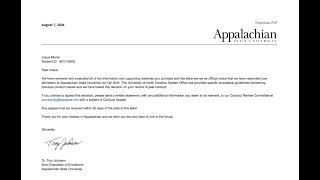 Student with a Disability Faces Rescission Appalachian State University Review Josue Moran [upl. by Fontana]