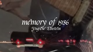 Yngwie Einstein  Memory of 1986 JChannel9 guitar guitarist yngwiemalmsteen rock heavymetal [upl. by Maretz]