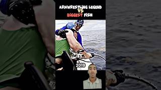 Armwrestling legends vs biggest fish 🐠 fishing armwrestling trending [upl. by Eiveneg]