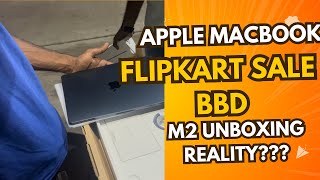 Macbook air M2 unboxing big billon days 2024 flipakrt  bbd  sale  macbook m2 [upl. by Ulphia]