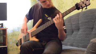 Cannibal corpse  frantic disembowelmentbass cover [upl. by Barram295]