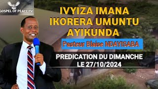 IVYIZA BIVA MU GUKUNDA IMANA NUMUTIMA WAWE WOSE PASTEUR BLAISE NDAYISABA [upl. by Beatrisa114]