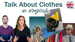 How to Talk About Clothes in English  Spoken English Lesson [upl. by Keffer]