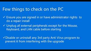 windows 10 Inplace  System Repair Upgrade [upl. by Orose599]