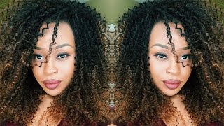 Honey Blonde  Dyeing and Maintaining Kinky Curly Hair  Review  Queen Weave Beauty [upl. by Airdnal]