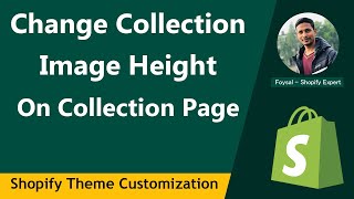 How To Change Collection Image Height On The Collection Page ✅ Shopify Theme Customization [upl. by Berky]