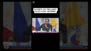 DUTERTE VS TRILLANES QUAD COM HEARING quadcom duterte pbbm [upl. by Daryl]