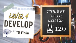 Pattern 3 i  Ševčík  Level 4 Develop TQ Violin [upl. by Rebmat773]