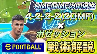 【分かりやすく解説】ポゼッションを完全攻略して勝利を掴め！「42222OMF×ポゼッション」の魅力！チームスタイル・戦術解説【eFootballアプリ2024イーフト】 [upl. by Roybn]