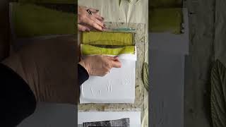 Gelli printing with leaves [upl. by Abagail]