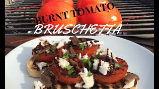 Burnt Tomato Bruschetta with mozzarella amp anchovy [upl. by Uta]