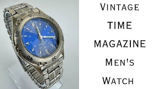 Vintage TIME MAGAZINE Mens Watch Japan Movement [upl. by Wehttam]