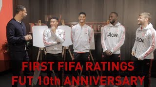 FIFA RATINGS w Lingard Lukaku Rashford amp Shaw FUT 10th Birthday Special [upl. by Karlik]