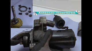 Anlasser Starter reparierenüberholen [upl. by Ynomrah]